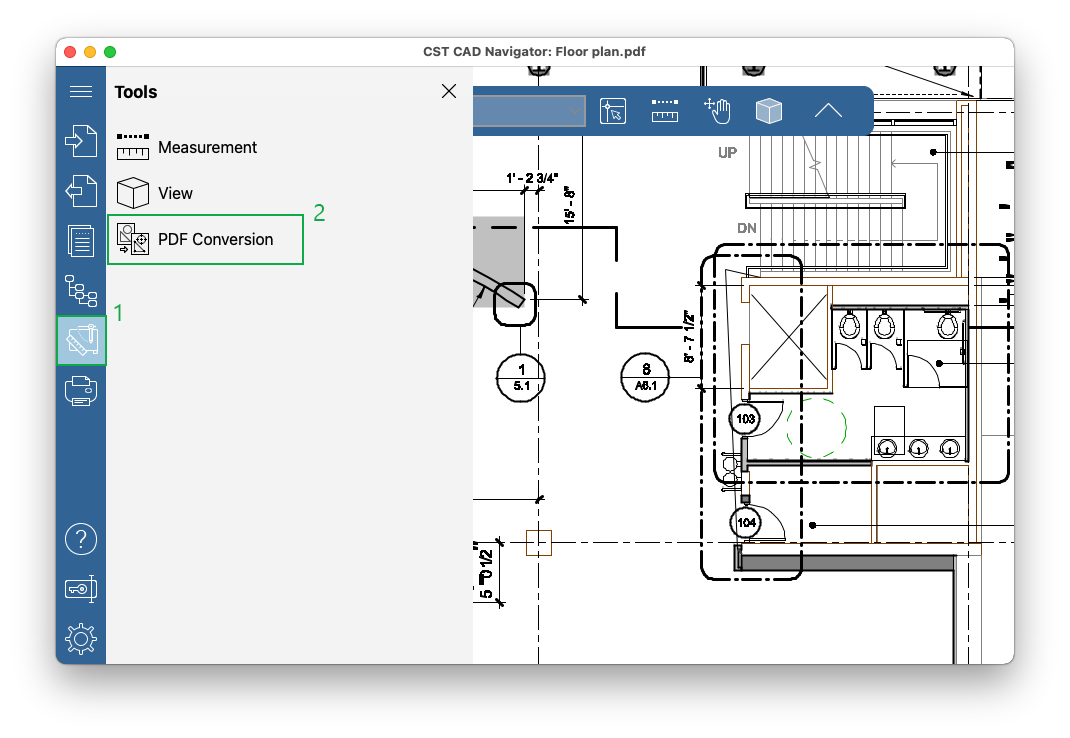 Tool for PDF conversion