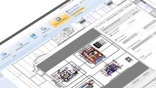 Printing of a 2D drawing