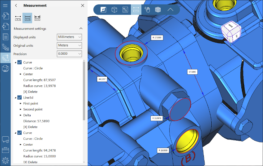 Viewing of a 3D file